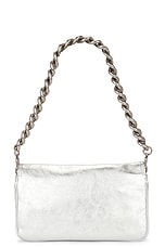 Balenciaga BB Soft Flap Small Bag in Silver, view 4, click to view large image.