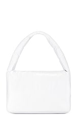Balenciaga Monaco Medium Sling Bag in Optic White, view 3, click to view large image.
