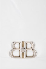 Balenciaga Monaco Medium Sling Bag in Optic White, view 7, click to view large image.
