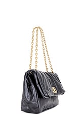 Balenciaga Monaco Medium Chain Bag in Black, view 4, click to view large image.