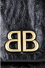 Balenciaga Monaco Medium Chain Bag in Black, view 8, click to view large image.