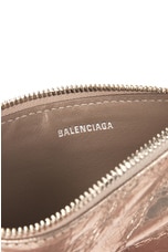 Balenciaga Monogram Long Coin Card Holder in Stone Beige, view 5, click to view large image.