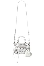 Balenciaga Neo Cagole Mini Tote Bag in Silver, view 1, click to view large image.