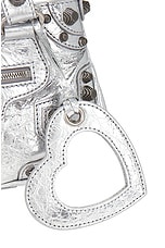 Balenciaga Neo Cagole Mini Tote Bag in Silver, view 8, click to view large image.