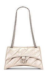 Balenciaga Crush Small Chain Bag in Stone Beige, view 1, click to view large image.