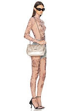 Balenciaga Monaco Small Chain Bag in Stone Beige, view 2, click to view large image.