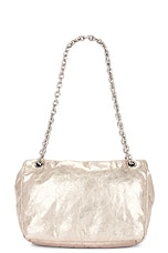 Balenciaga Monaco Small Chain Bag in Stone Beige, view 3, click to view large image.