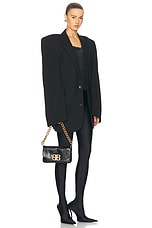 Balenciaga BB Soft Flap Small Bag in Black, view 2, click to view large image.