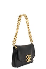 Balenciaga BB Soft Flap Small Bag in Black, view 5, click to view large image.