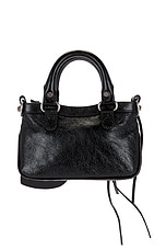 Balenciaga Neo Cagole Mini Tote Bag in Black, view 4, click to view large image.