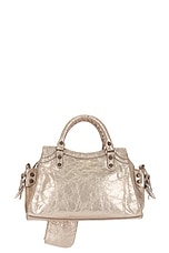 Balenciaga Neo XS Cagole Bag in Stone Beige, view 4, click to view large image.