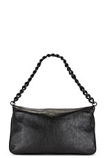 Balenciaga BB Soft Flap Medium Bag in Black, view 4, click to view large image.