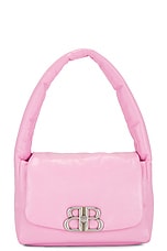 Balenciaga Monaco Small Sling Bag in Pink, view 1, click to view large image.