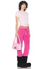 Balenciaga Monaco Small Sling Bag in Pink, view 2, click to view large image.