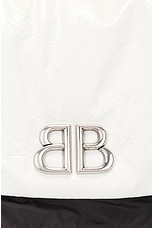 Balenciaga Monaco Medium Chain Bag in Optic White & Black, view 8, click to view large image.