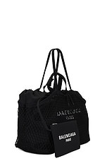Balenciaga 24/7 Tote Bag in Black & White, view 4, click to view large image.