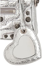 Balenciaga Le Cagole Nano Duffle Bag in Silver, view 8, click to view large image.
