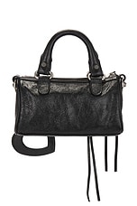 Balenciaga Le Cagole Nano Duffle Bag in Black, view 4, click to view large image.