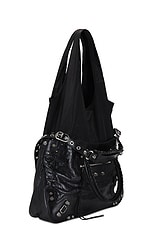 Balenciaga Neo Cagole XL Tote Bag in Black & Black, view 4, click to view large image.