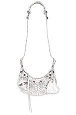 Balenciaga Le Cagole XS Shoulder Bag in Silver, view 1, click to view large image.