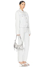 Balenciaga Le Cagole XS Shoulder Bag in Silver, view 2, click to view large image.