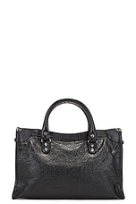 Balenciaga Le City Small Bag in Black, view 4, click to view large image.