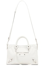 Balenciaga Le City Small Bag in Optic White, view 1, click to view large image.