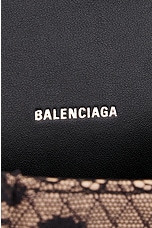 Balenciaga Hourglass XS Top Handle Bag in Black & Nude, view 6, click to view large image.
