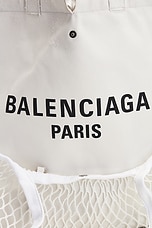 Balenciaga 24/7 Tote Bag in White & Black, view 7, click to view large image.