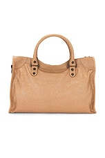 Balenciaga Le City Medium Bag in Latte, view 3, click to view large image.