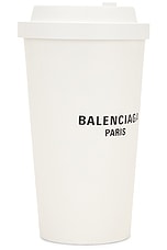 Balenciaga 9 AM Clutch in Off White, view 4, click to view large image.