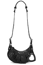 Balenciaga XS Le Cagole Shoulder Bag in Black, view 1, click to view large image.