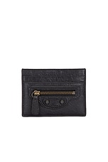 Balenciaga Le City Card Holder in Black, view 1, click to view large image.