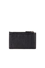 Balenciaga Le City Long Card Holder in Black, view 2, click to view large image.