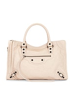 Balenciaga Le City Medium Bag in Almond, view 3, click to view large image.