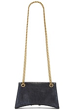 Balenciaga Crush Chain Small Bag in Black, view 2, click to view large image.