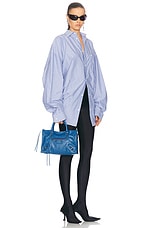 Balenciaga Le City Small Bag in Denim Blue, view 2, click to view large image.