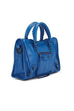 Balenciaga Le City Small Bag in Denim Blue, view 5, click to view large image.