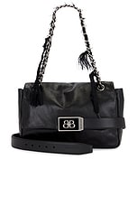 Balenciaga Modu Flap Medium Chain Bag in Black | FWRD