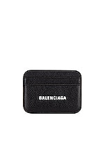 Balenciaga Cash Card Holder in Black & White, view 1, click to view large image.