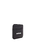 Balenciaga Cash Card Holder in Black & White, view 3, click to view large image.