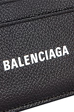 Balenciaga Cash Card Holder in Black & White, view 5, click to view large image.