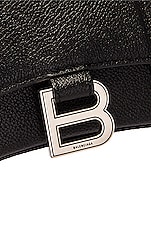 Balenciaga XS Hourglass Top Handle Bag in Black, view 8, click to view large image.