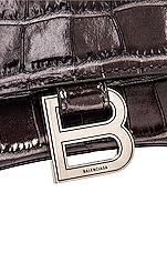 Balenciaga Small Hourglass Top Handle Bag in Dark Grey, view 8, click to view large image.