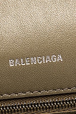 Balenciaga Small Hourglass Top Handle Bag in Black & White, view 7, click to view large image.