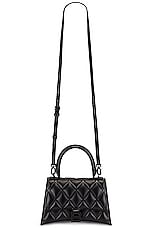 Balenciaga Small Hourglass Top Handle Bag in Black, view 6, click to view large image.