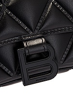 Balenciaga Small Hourglass Top Handle Bag in Black, view 8, click to view large image.