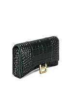 Balenciaga Hourglass Wallet On Chain Bag in Forest Green, view 4, click to view large image.
