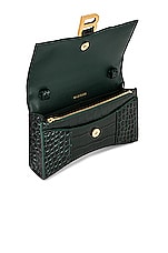 Balenciaga Hourglass Wallet On Chain Bag in Forest Green, view 5, click to view large image.