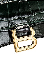 Balenciaga Hourglass Wallet On Chain Bag in Forest Green, view 8, click to view large image.
